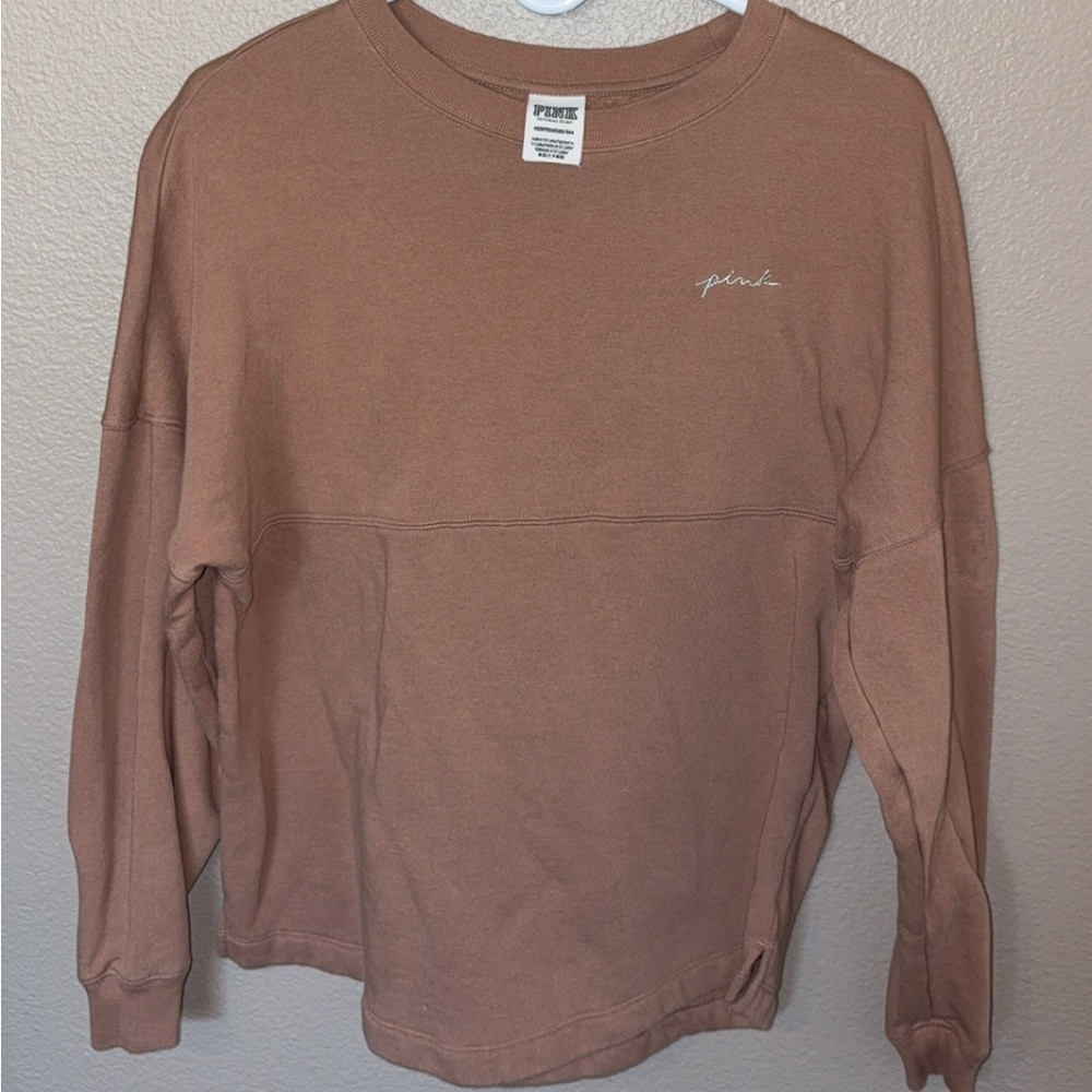 PINK Victoria's Secret Tan Crewneck Sweater for Men